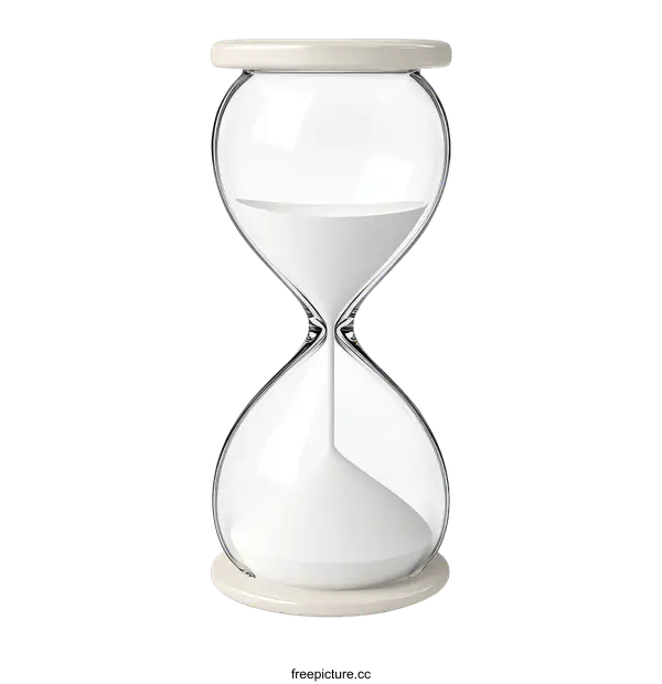[Transparent Background PNG]Elegant Hourglass Representing Time