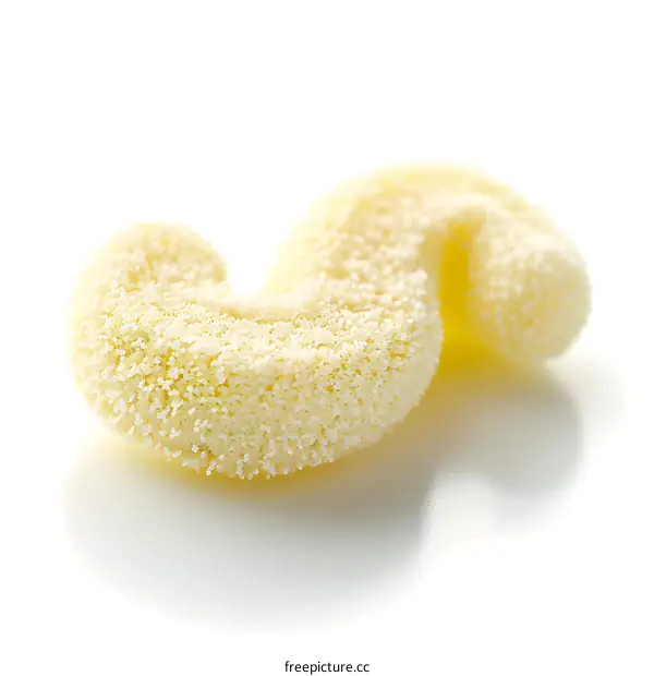 Sugar coated candy on white background