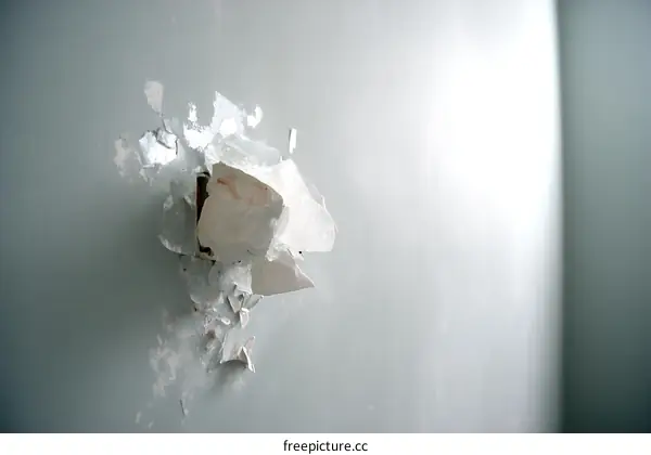 Wall Damage from a Hole Repair