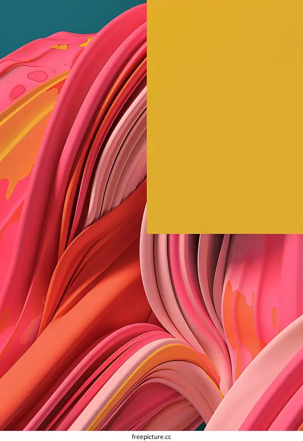 Abstract 3D Design of Wavy Lines