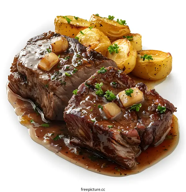Roast Beef with Potatoes and Gravy