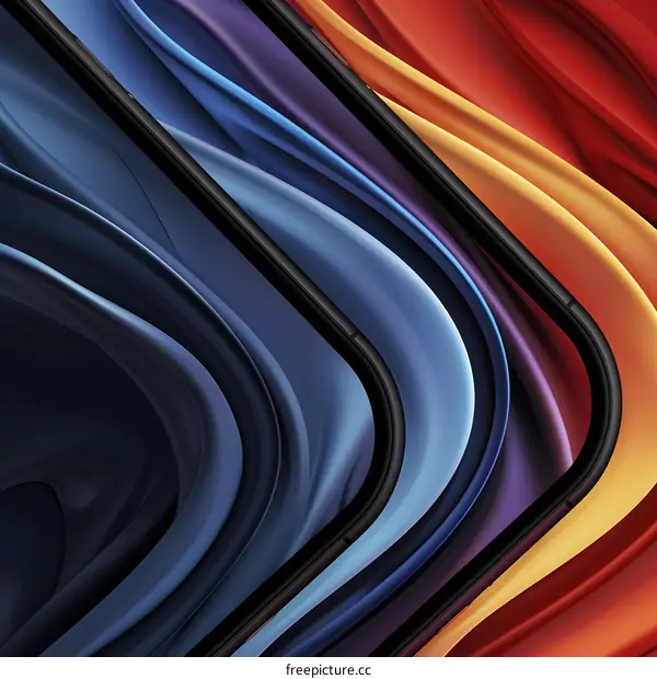 Abstract Colorful Swirls Background