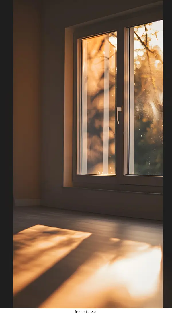 Sunlight Streaming Through Window Into Room