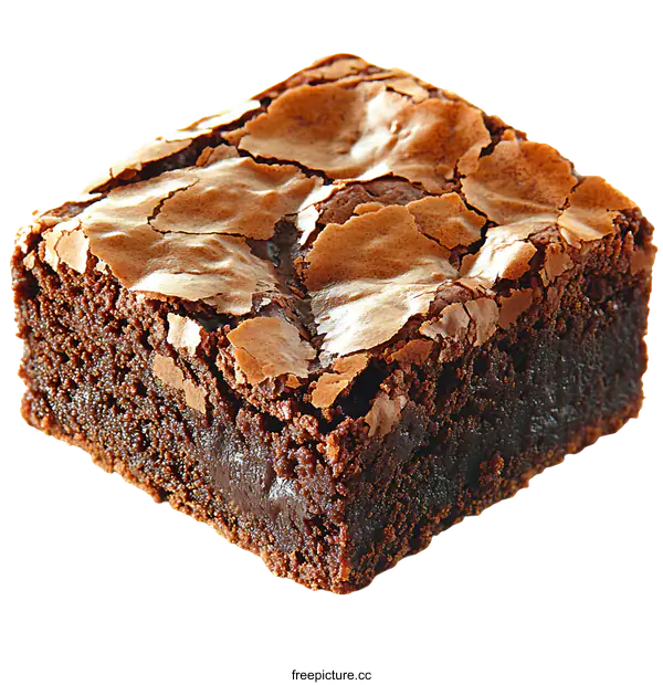 [Transparent Background PNG]Delicious Chocolate Brownie Piece