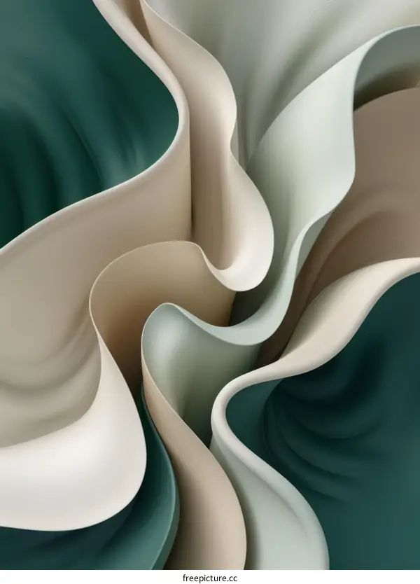 3D rendering of abstract organic forms