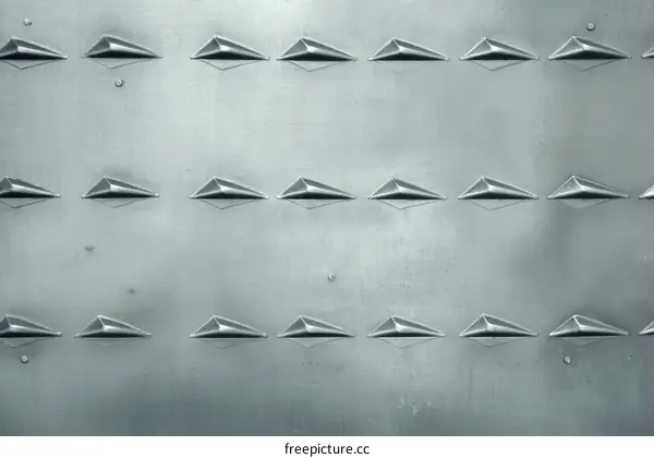 Abstract Geometric Pattern on Metal Surface