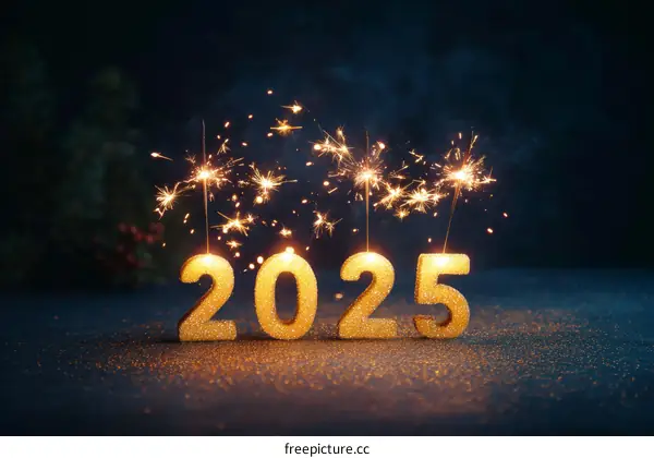 New Year 2025 Sparkling Celebration