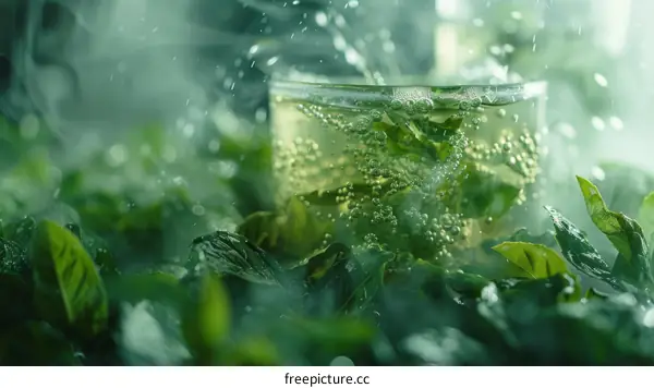 Refreshing Green Tea with Mint: Invigorating & Soothing