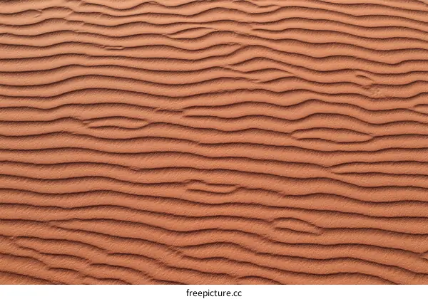 Desert Sand Patterns Texture Closeup