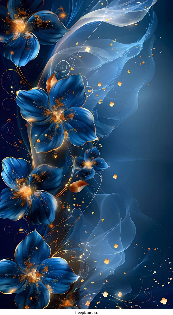 Blue flowers