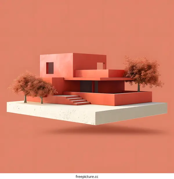 Modern Minimalist House on Floating Platform