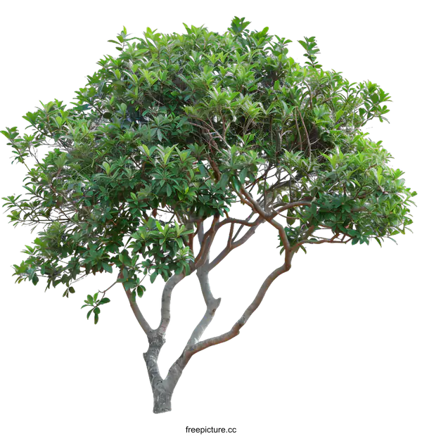 [Transparent Background PNG]Green Tree with White Background