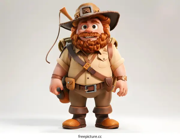 A cartoon image of an adventurer