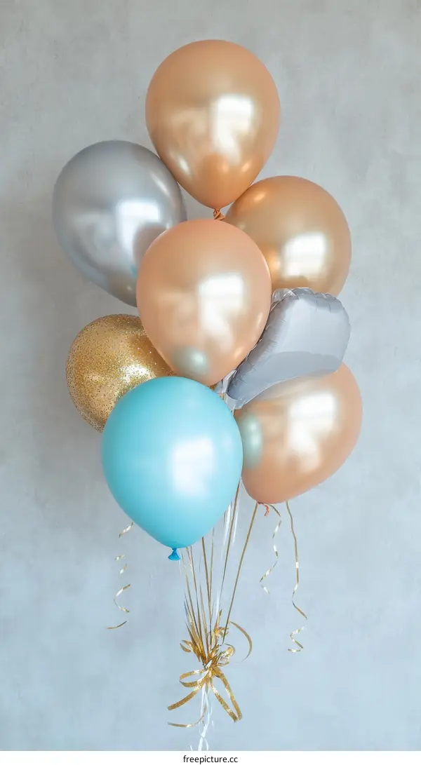 Colorful Bunch of Balloons for a Celebration