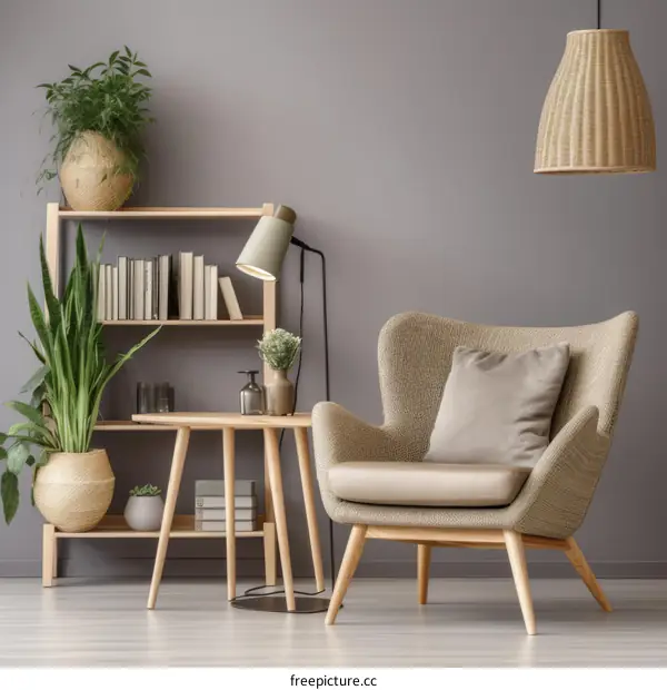 A Comfortable Living Space with Natural Elements