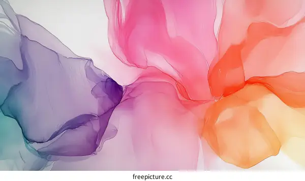 Abstract Flowing Colors Background Design