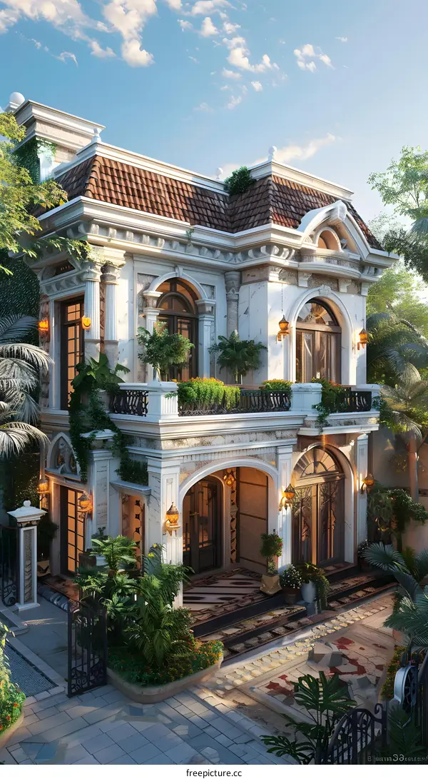 European-style villa