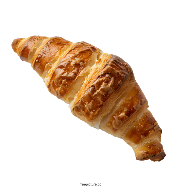 [Transparent Background PNG]A croissant on a white background