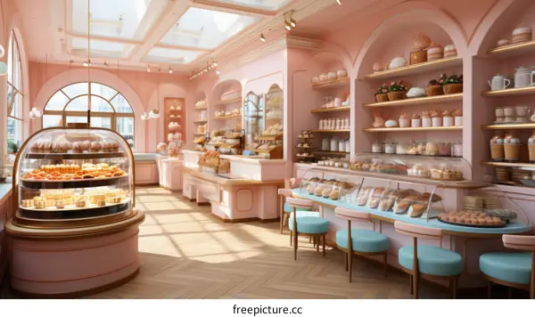 Pink Bakery Interior