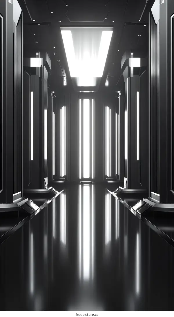 Futuristic Corridor Interior Design