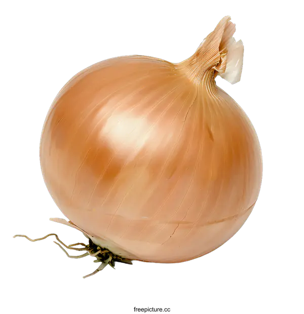 [Transparent Background PNG]Fresh Whole Brown Onion Isolated On White Background