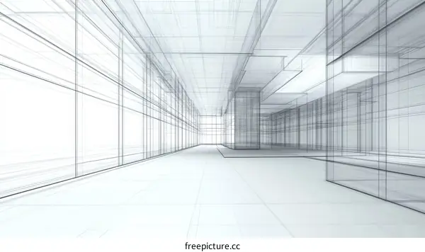 Architectural Design Interior Space Perspective