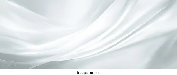 Elegant White Fabric Texture and Drape