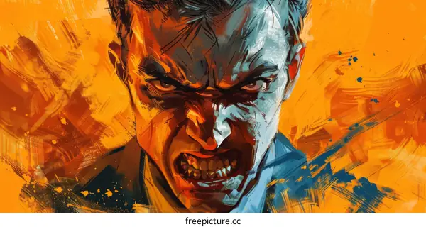 man face closeup portrait