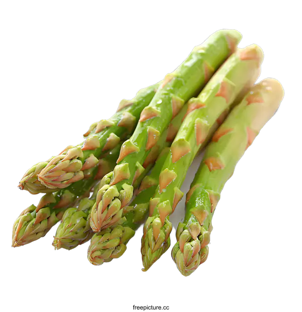 [Transparent Background PNG]Fresh Green Asparagus Spears