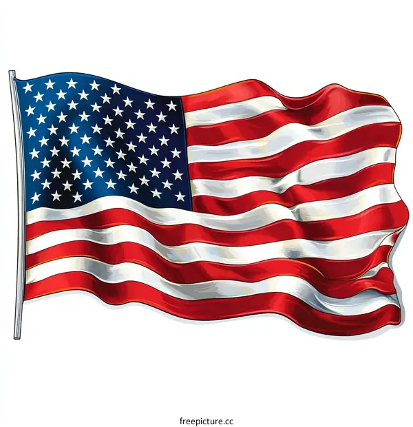 American Flag Illustration