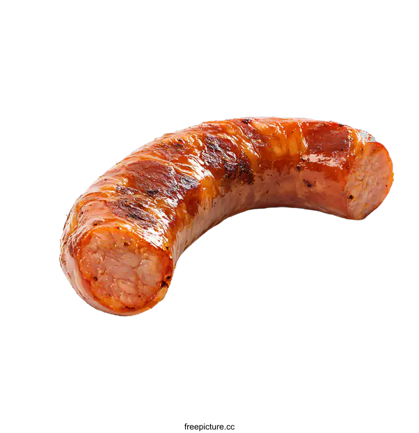 [Transparent Background PNG]Grilled Sausage Isolated on transparent background