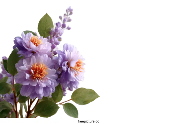 [Transparent Background PNG]Beautiful Purple Flower Arrangement