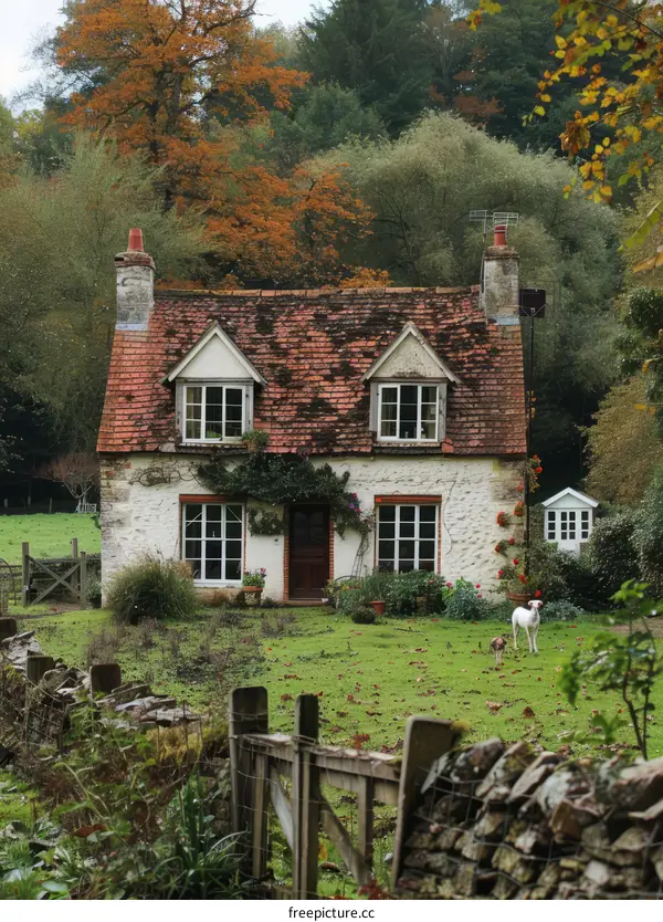 Charming White Cottage with Garden in the Countryside