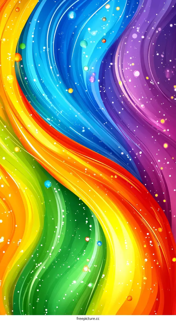 Abstract Colorful Rainbow Background