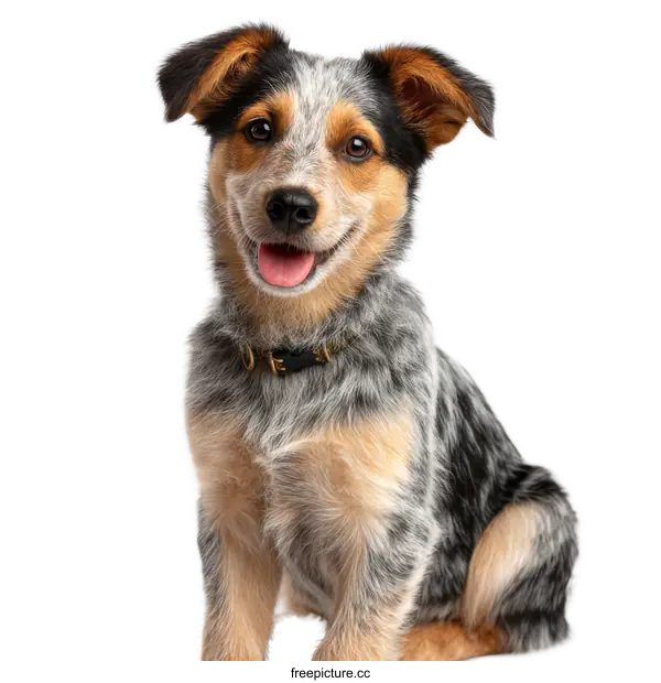 [Transparent Background PNG]Cute Puppy Portrait on White Background