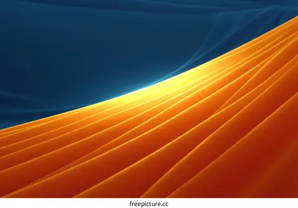 Abstract Design with Orange and Blue Colors