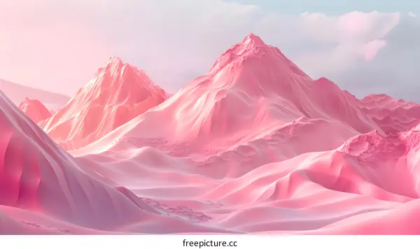 Pink mountains