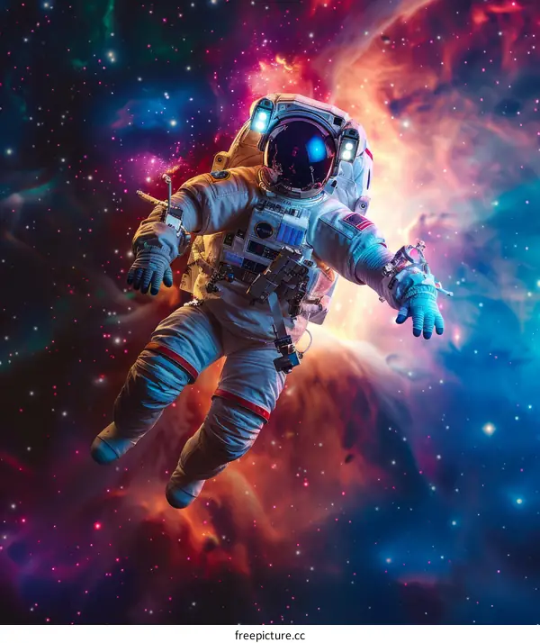 Astronaut Floating in Space