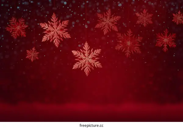 Christmas Snowflake Background Illustration