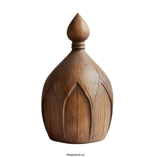 [Transparent Background PNG]Carved Wooden Decorative Art Piece