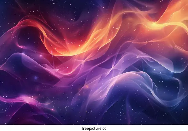 Mystical Nebula in Space