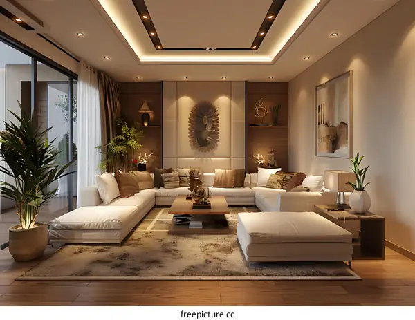 Modern minimalist living room