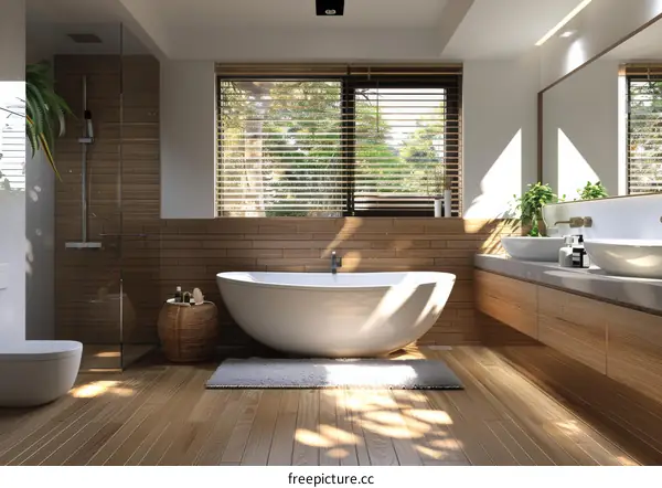Modern Natural Bathroom Interior Design