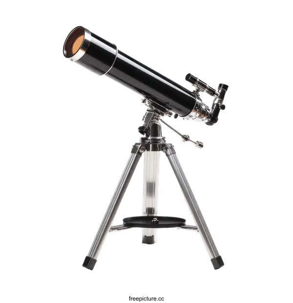 [Transparent Background PNG]Professional Astronomical Telescope on Tripod