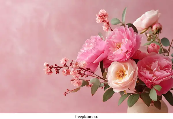 Beautiful Pink Flower Bouquet Arrangement