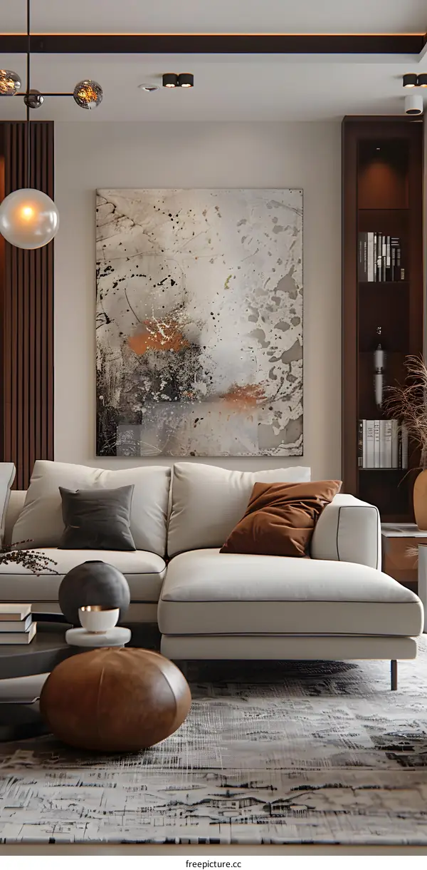 Modern minimalist living room