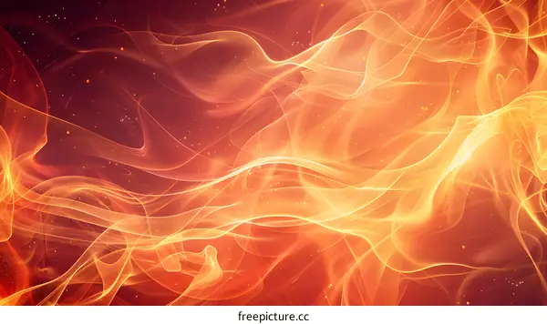 Abstract orange fire flames background