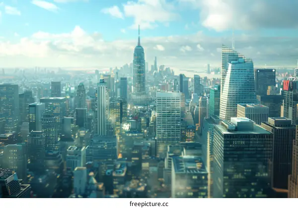 New York City Skyline Panorama View