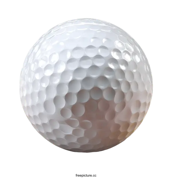 [Transparent Background PNG]White Golf Ball Isolated on White Background