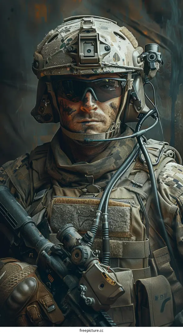 Soldier in Combat Gear